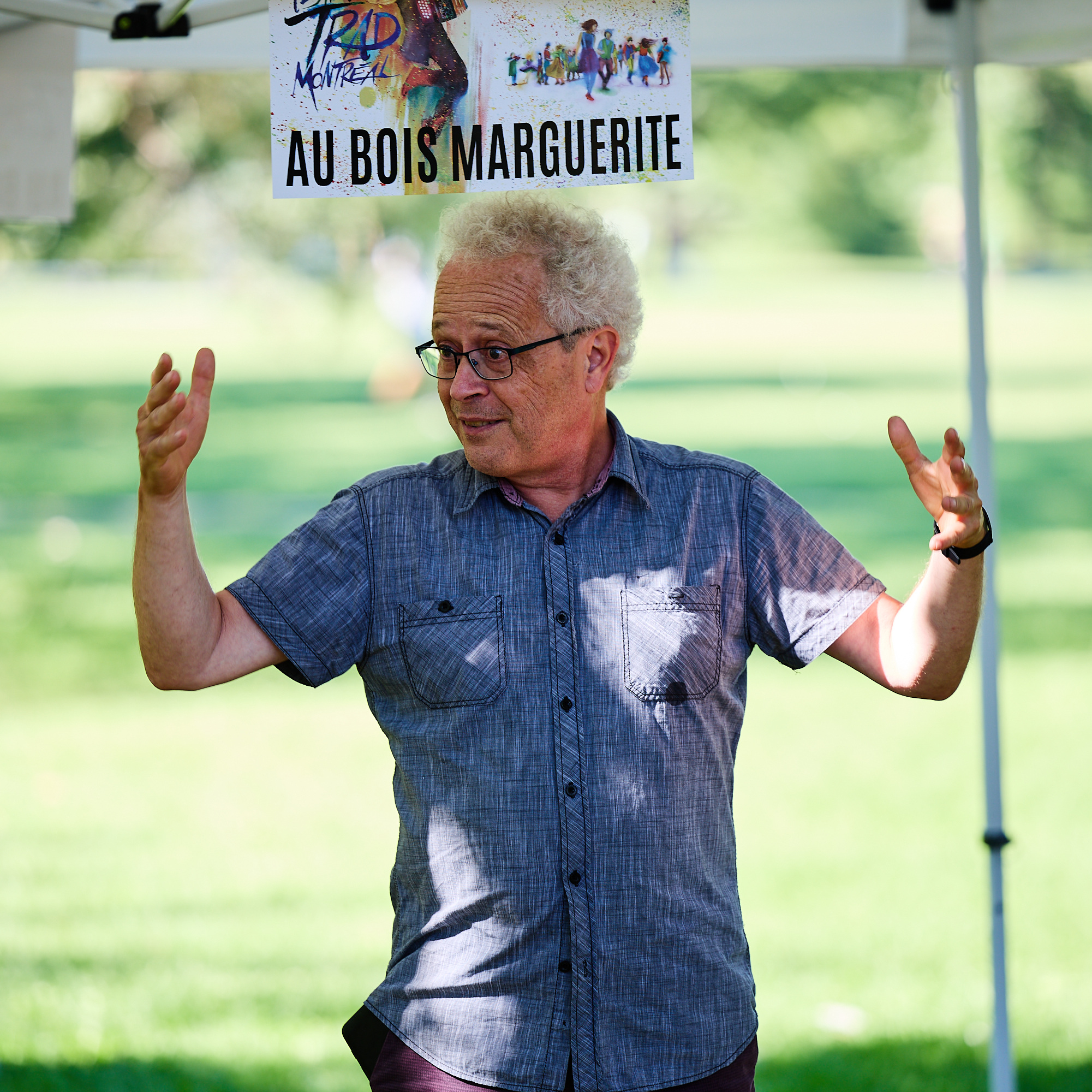 Pierre Chartrand, bénévole du Festival Trad Montréal en 2022